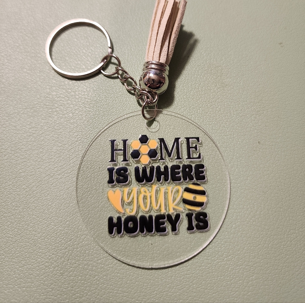 Home Is Where Your Honey Is Keychain